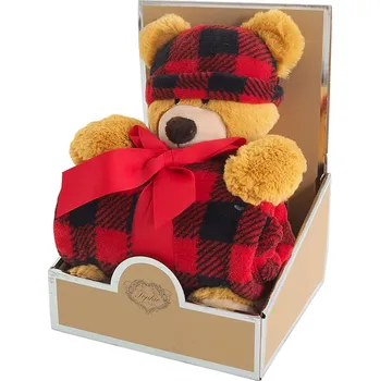 deka B.E.S. - Petrovice, s.r.o. Deka Peluche 75x90 dárkové balení s plyšovým medvídkem Georgem