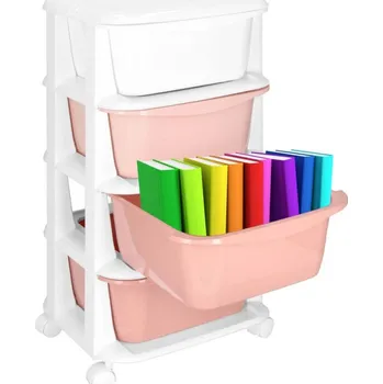 Skladový kontejner Skříňka na kolečkách 4 zásuvky SPRINGOS HA0212