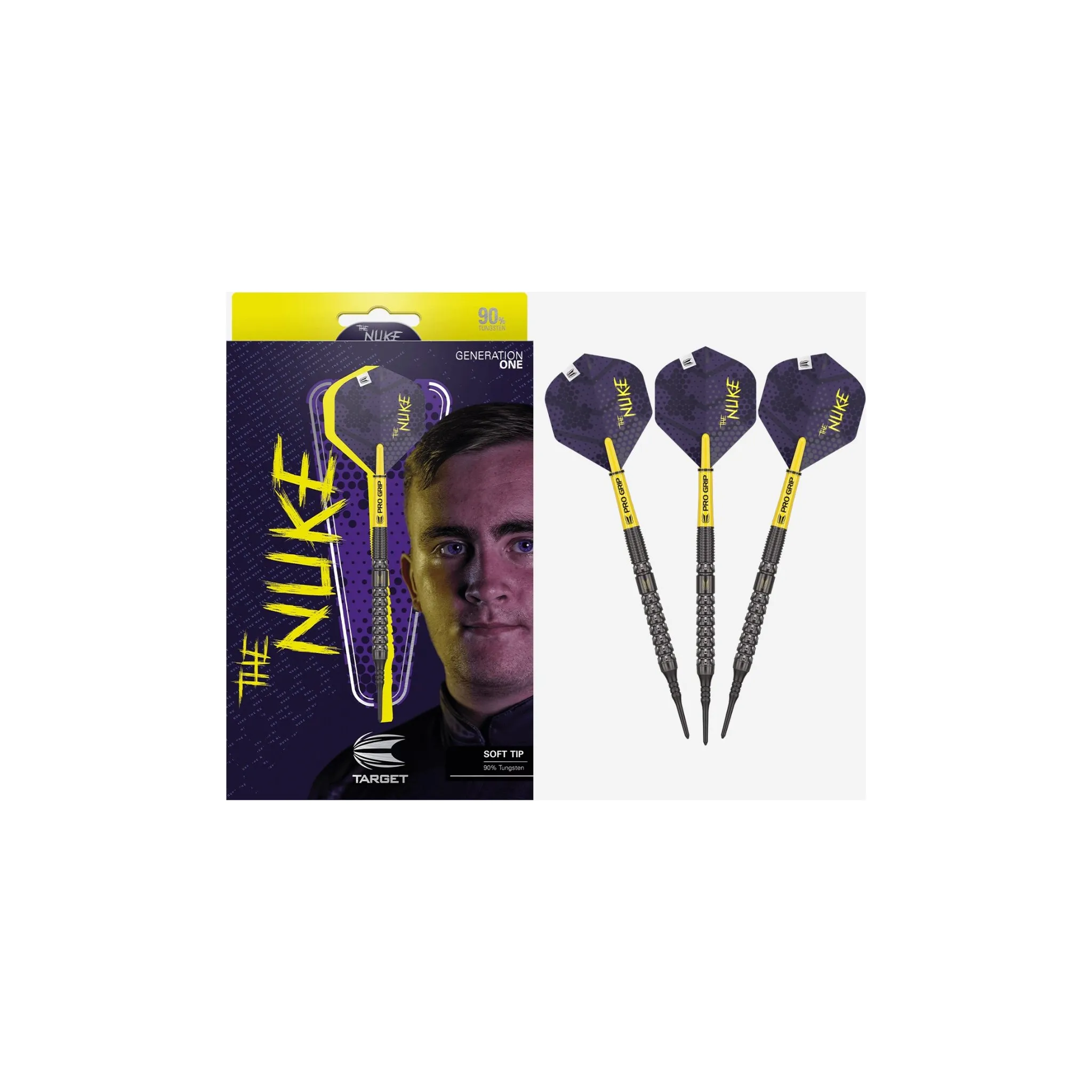 Fotografie 2 - Šipka Target Darts Luke Littler G1 Soft Tip 90% 3 ks 19 g