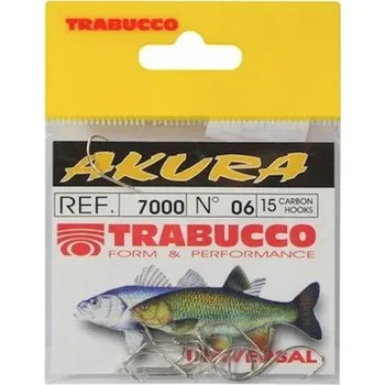Rybářský háček Trabucco Háček Akura 7000 Velikost 4 15ks