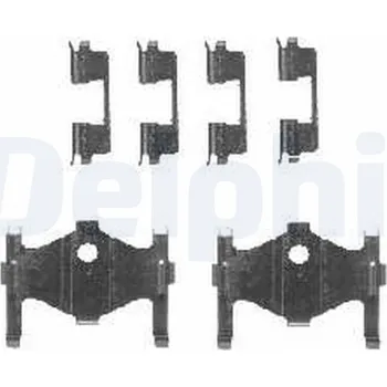 Přislušenství brzdového systému Sada příslušenství, obložení kotoučové brzdy DELPHI LX0471