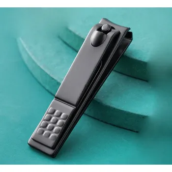 Kovové nůžky na nehty 5 cm ČERNÉ