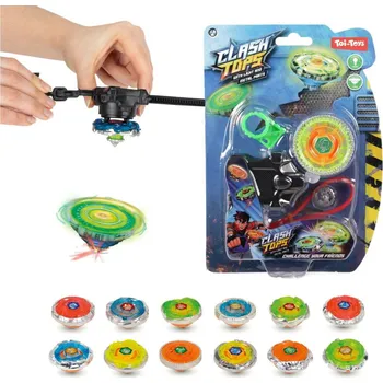 autíčko Gyroskop mechanický kov/plast 5cm na baterie se světlem mix barev na kartě