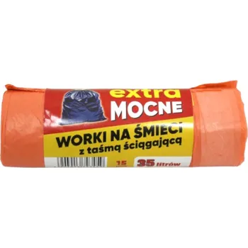 Pytle na odpadky EXTRA SILNÉ pytle na odpadky 35 l 15 ks se špalkem, lososové