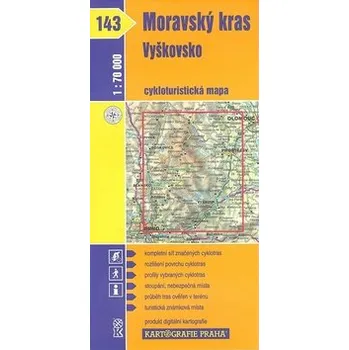 Cykloturistická mapa 143-Moravský kras, Vyškovsko - 1 : 70 000 - kolektiv autorů