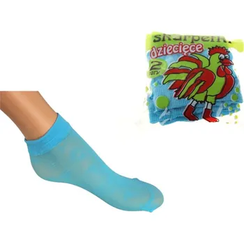 Dívčí oblečení Dívčí ponožky s modrým vzorem – 2 páry v sáčku