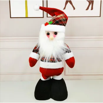 plyšák Maskotka SANTA CLAUS na teleskopických nohách 45-60 cm