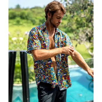 Pánská košile Pánská košile 69SLAM CUBISM MOCK (MSHCOK-NV) XL MSHCOK-NV Možnost vrácení zboží ZDARMA do 120 dnů!