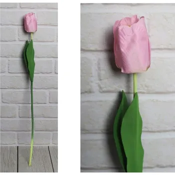 umělá květina z Umělá květina RŮŽOVÝ TULIPÁN stonek (66x8 cm) #212 - 1 ks