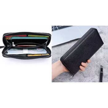 Dámská peněženka s jednou přihrádkou 19 x 9 x 2,5 cm ČERNÁ