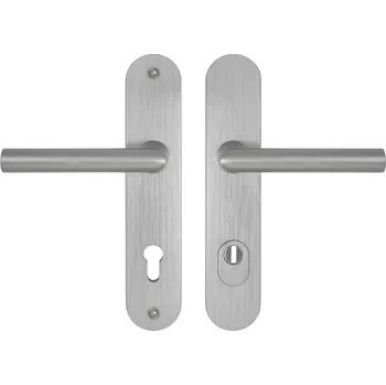 MPK - SECURO A01 PLUS - SO FAVORIT PZ PLUS s otvorem pro vložku, 45 - 55 mm, 72 mm, klika/klika F9 - Nerez elox