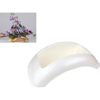 Květináč Květináč pro kompozice FOCUS střední 22x17 cm - BÍLÝ