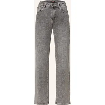 Dámské džíny Miss Goodlife Dámské Rovné Džíny S Ozdobnými Kamínky, 29...