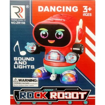plyšák Tančící robot (světlo, zvuk) v krabici 16x13x12 cm