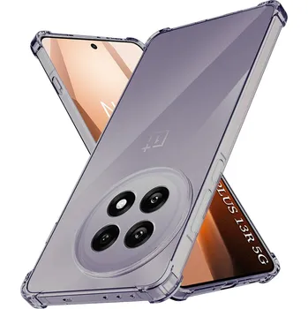 Pouzdro na mobilní telefon Techsuit nárazuvzdorný průhledný silikon OnePlus 13R kouřově černý