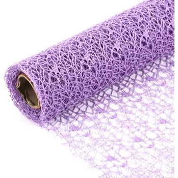 Stojan na květiny Jacquardová síťka na květiny 0,5x4,5 m FIALOVÁ