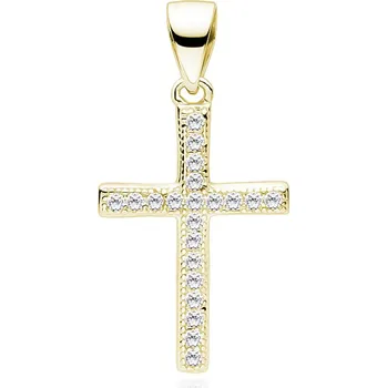 Přívěsek Olivie Stříbrný přívěsek KŘÍŽEK GOLD 9206 Ag 925; ≤1 g.