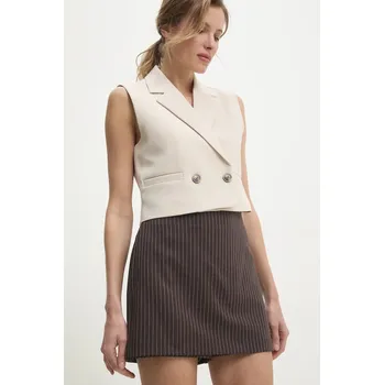 Dámská sukně Kalhotová sukně Answear.LAB et2024.TWK hnědá 88X, vel. XL