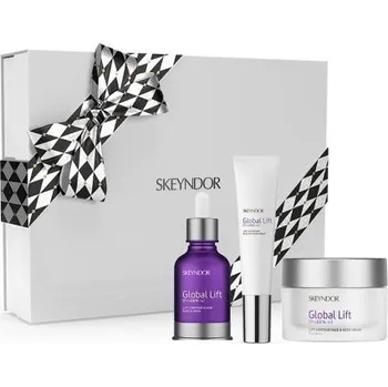 Kosmetická sada Skeyndor Global Lift Vánoční Set - Emulze 50 ml + sérum 30 ml + oční krém 15 ml Dárková sada