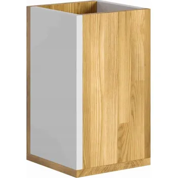 Odpadkový koš Odpadkový koš z dubového dřeva do kanceláře, loft styl, 14 l