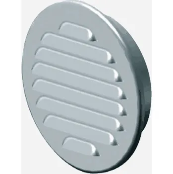 Větrací mřížka Den Braven Mřížka větrací kruhová KOV se síťovinou, průměr 130 mm / 100 mm, nerez
