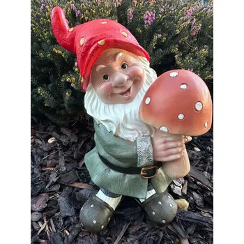Zahradní dekorace BOCON s.r.o. Trpaslík s houbou