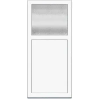 Vchodové dveře Solid Elements Vedlejší vchodové dveře Easy, 90 L, rozměr vč. zárubně: 980 × 1980 mm, plast, levé, bílé, prosklené W1EXBCZTK1.0007