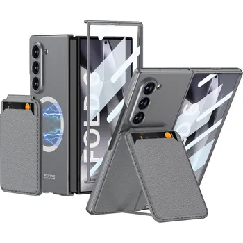 GKK 84617 GKK 2IN1 Ochranný kryt s MagSafe a pouzdrem na karty Samsung Galaxy Z Fold6 5G šedý