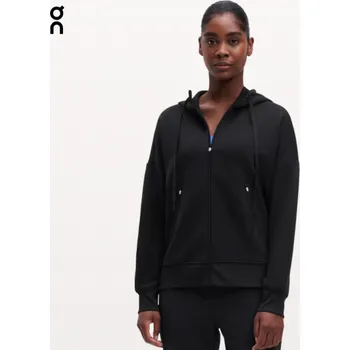 Dámská mikina Dámská mikina ON Running Zipped Hoodie Black Velikost: M