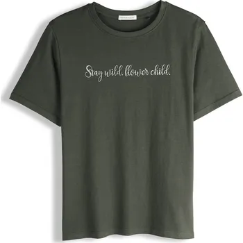 GATE Bavlněné tričko s lesklým nápisem 42 625-1685/478