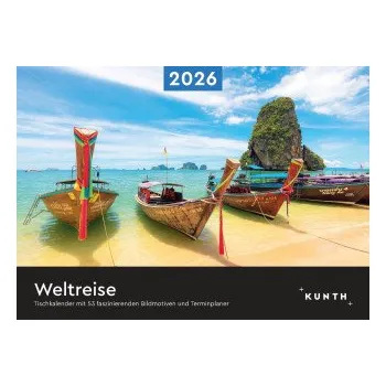 Diář Weltreise - KUNTH Tischkalender 2026 – (DE)