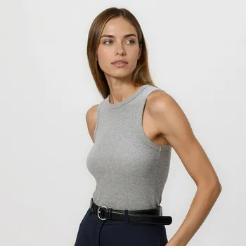 Reserved - Bavlněný top - světle šedá - 6167E-09M - 6167E-09M-L-3