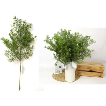 umělá květina Silikonová větvička PE TUJA výška 47 cm ZELENÁ