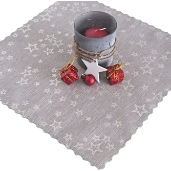 prostírání Prostírání a ubrusy Hvězdné přání - Béžovo/zlaté 38x38