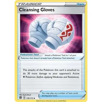 Karetní hra Cleansing Gloves - 136/172 - Brilliant Stars Typ karty: Reverse Holo