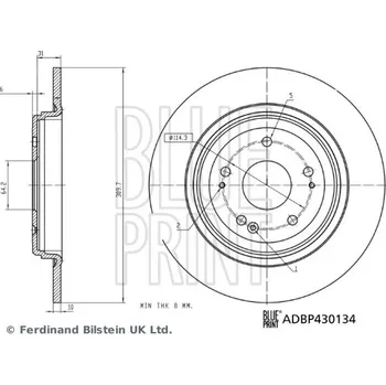 Brzdový kotouč Brzdový kotouč Ferdinand Bilstein ADBP430134