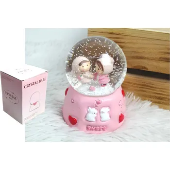 hrací skříňka Sněhová koule, hrací skříňka s melodií DZIEWCZYNKI 12x8,5 cm MIX VZORŮ