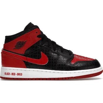 Dámská obuv Air Jordan 1 Mid Bred Text (GS) Velikost: 36.5 DM9650-001