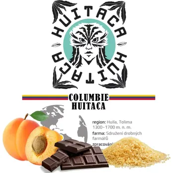 Káva Columbie Huitaca 200g (Zrnková káva 100% arabica)