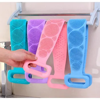 Silikonová houba na záda 60 cm RŮŽOVÁ