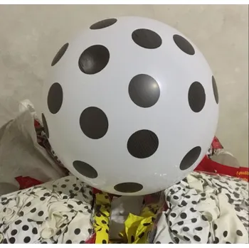 Latexové balónky 12 palců S PÍSKOVÝMI BÍLÝMI TEČKAMI – cca 100 ks cca 35 cm