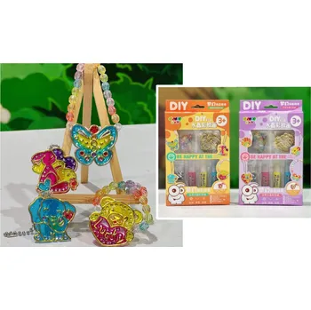 Výtvárné potřeby Kreativní sada HANDMADE BRELOK s barvami na malování v kartonové krabičce 20x13x2,5 cm MIX BAREV