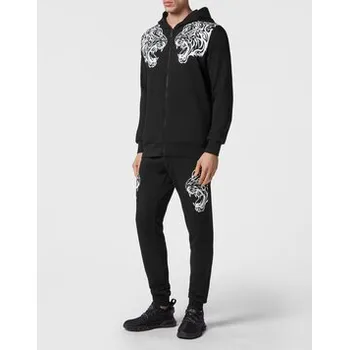 Pánské kalhoty Plein Sport Sada top a kalhoty 3625 Černá Regular Fit 4XL