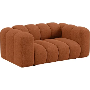Pohovka Micadoni Terakotově oranžová dvoumístná pohovka Lupine 170 cm