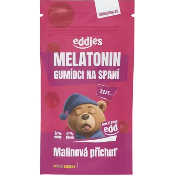 Eddies Gumídci na spánek s melatoninem malina 10 tob.