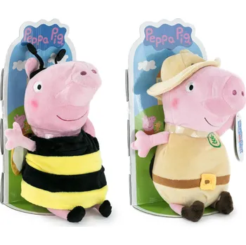 plyšák Peppa Pig plyš Peppa v oblečku 28 cm