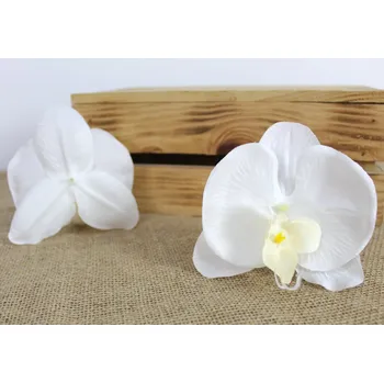 umělá květina Květinová hlava STORCZYK 12 cm BÍLO-KRÉMOVÁ