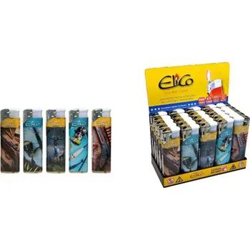 Zapalovač Piezoelektrický zapalovač s ventilem pro doplňování (ULD-1191) ŁOWY - 1 ks