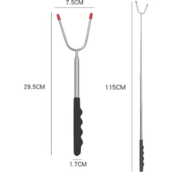 Příbor Vidlička na klobásy, táborák TELESKOPOVÁ 29,5-115 cm