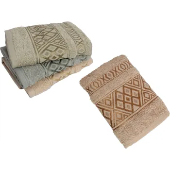 Ručník Koupelnový ručník 92x48 cm vzor Romby MIX KOLOR - 1 ks